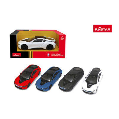 Autko Metalowe 1:43 BMW i8 Niebieskie RASTAR