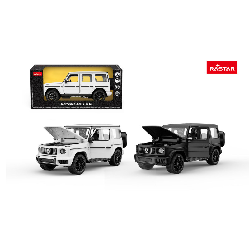 Autko Metalowe 1:24 Mercedes AMG G63 Czarny RASTAR