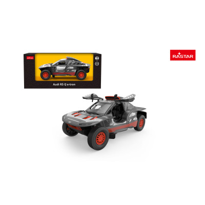 Autko Metalowe 1:24 AUDI RS Q e-tron Szary RASTAR