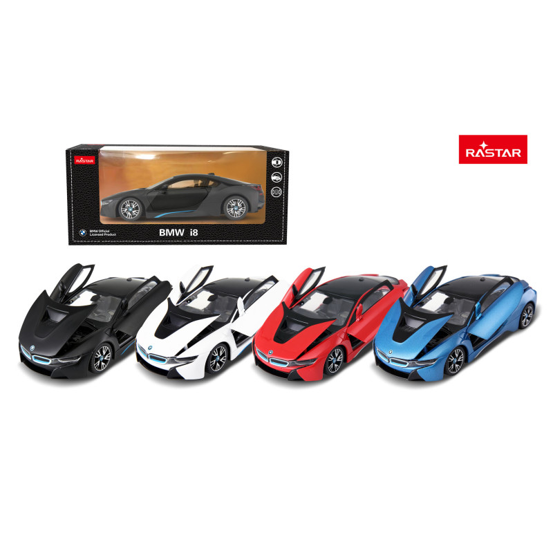 Autko Metalowe 1:24 BMW i8 Niebieski RASTAR
