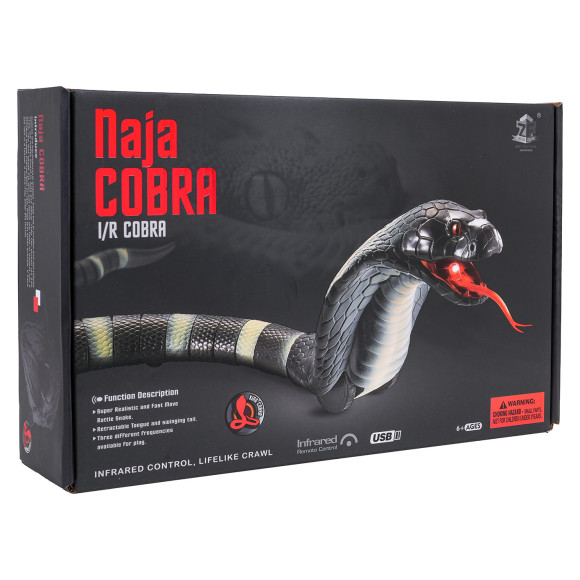 Wąż COBRA R/C Czarny