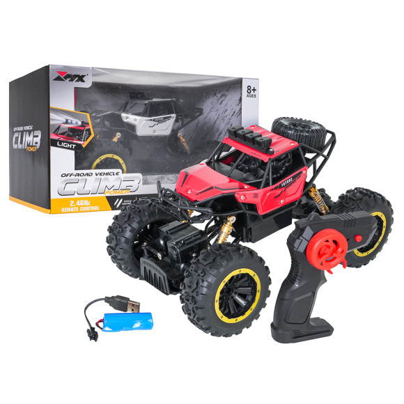 Crawler R/C 1:18 CLIMB POWER Czerwony