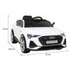 Audi E-Tron Sportback dla dzieci Biały + Pilot + Napęd 4x4 + Wolny Start + Radio MP3 + LED