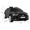 Audi E-Tron Sportback dla dzieci Czarny + Pilot + Napęd 4x4 + Wolny Start + Radio MP3 + LED