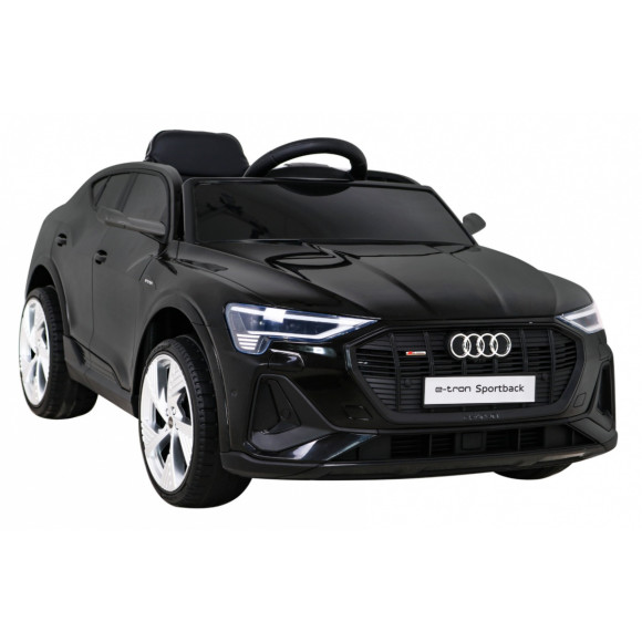 Audi E-Tron Sportback dla dzieci Czarny + Pilot + Napęd 4x4 + Wolny Start + Radio MP3 + LED