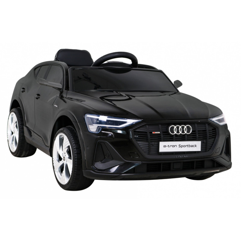 Audi E-Tron Sportback dla dzieci Czarny + Pilot + Napęd 4x4 + Wolny Start + Radio MP3 + LED