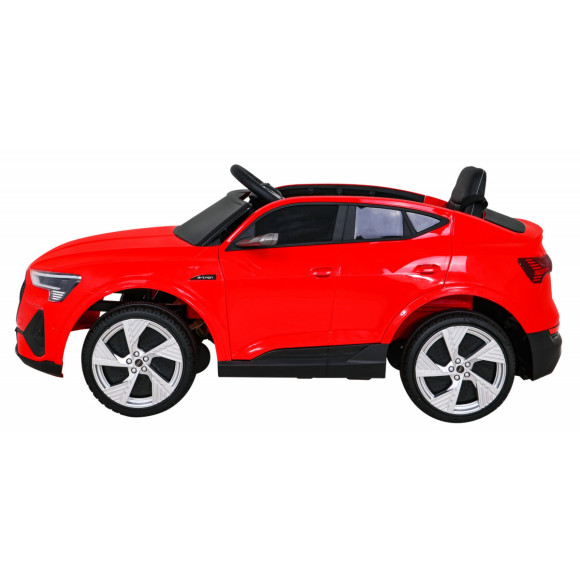 Audi E-Tron Sportback dla dzieci Czerwony + Pilot + Napęd 4x4 + Wolny Start + Radio MP3 + LED