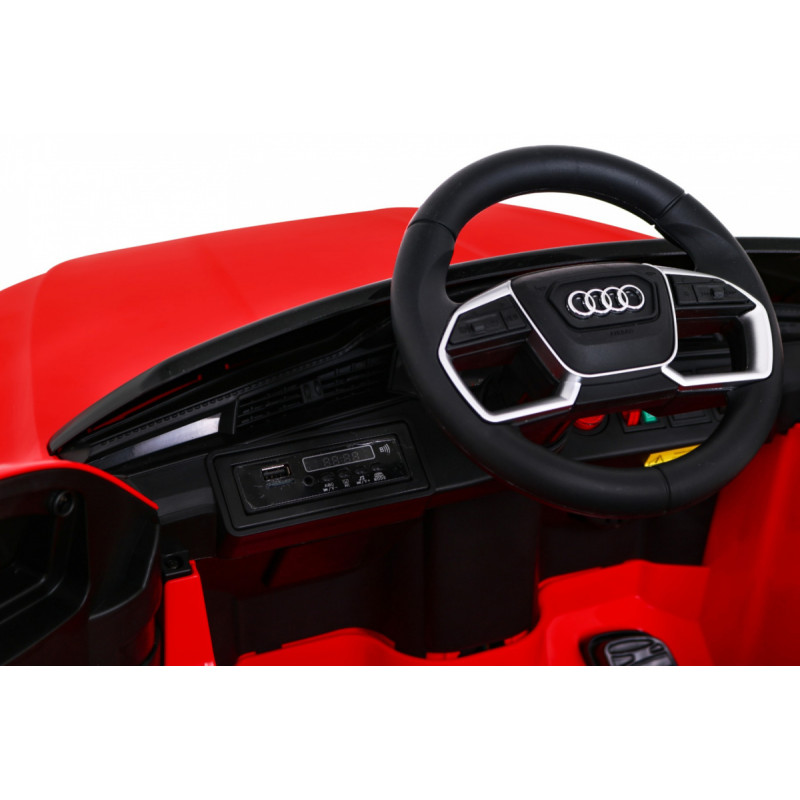 Audi E-Tron Sportback dla dzieci Czerwony + Pilot + Napęd 4x4 + Wolny Start + Radio MP3 + LED