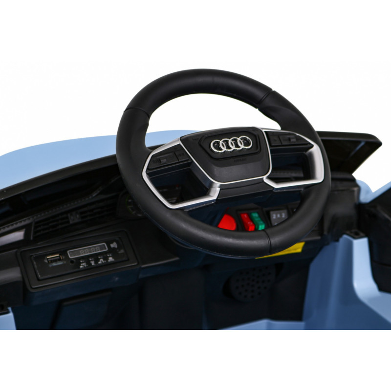 Audi E-Tron Sportback dla dzieci Niebieski + Pilot + Napęd 4x4 + Wolny Start + Radio MP3 + LED