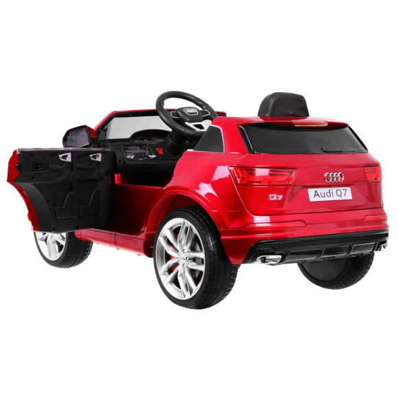 Audi Q7 Quattro S-Line na akumulator Lakier Czerwony + Pilot + Wolny Start + EVA + Radio MP3