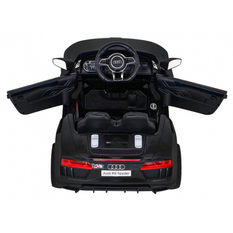Audi R8 na akumulator dla dzieci Czarny + Pilot + EVA + Wolny Start + MP3 LED