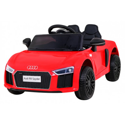 Audi R8 na akumulator dla dzieci Czerwony + Pilot + EVA + Wolny Start + MP3 LED