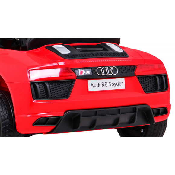 Audi R8 na akumulator dla dzieci Czerwony + Pilot + EVA + Wolny Start + MP3 LED