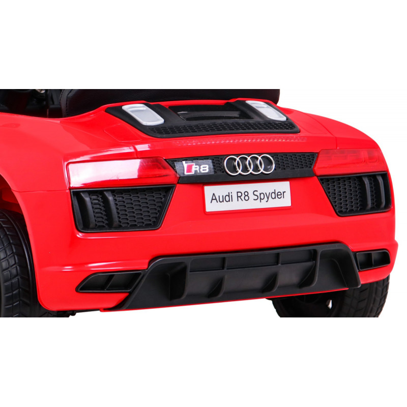 Audi R8 na akumulator dla dzieci Czerwony + Pilot + EVA + Wolny Start + MP3 LED