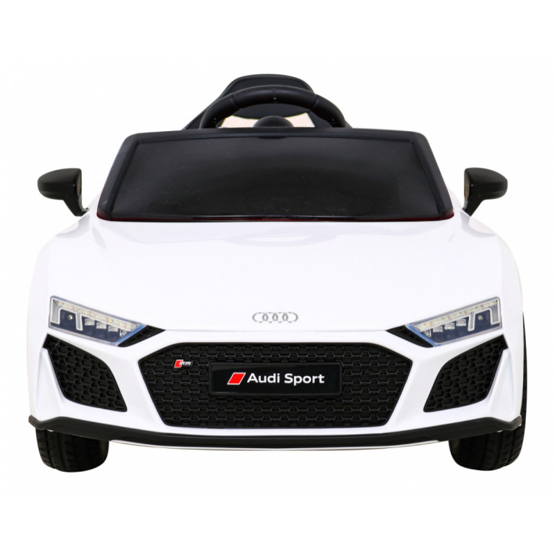 Audi R8 LIFT Samochodzik na akumulator Biały + Pilot + Koła EVA + MP3 + LED