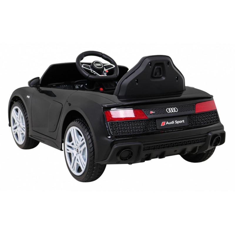 Audi R8 LIFT Samochodzik na akumulator Czarny + Pilot + Koła EVA + MP3 + LED
