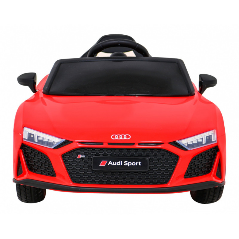 Audi R8 LIFT Samochodzik na akumulator Czerwony + Pilot + Koła EVA + MP3 + LED