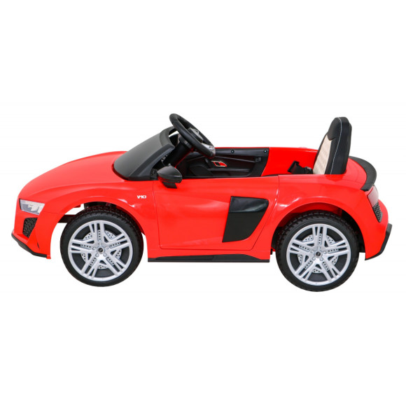 Audi R8 LIFT Samochodzik na akumulator Czerwony + Pilot + Koła EVA + MP3 + LED