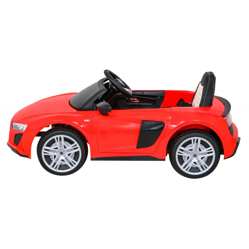 Audi R8 LIFT Samochodzik na akumulator Czerwony + Pilot + Koła EVA + MP3 + LED