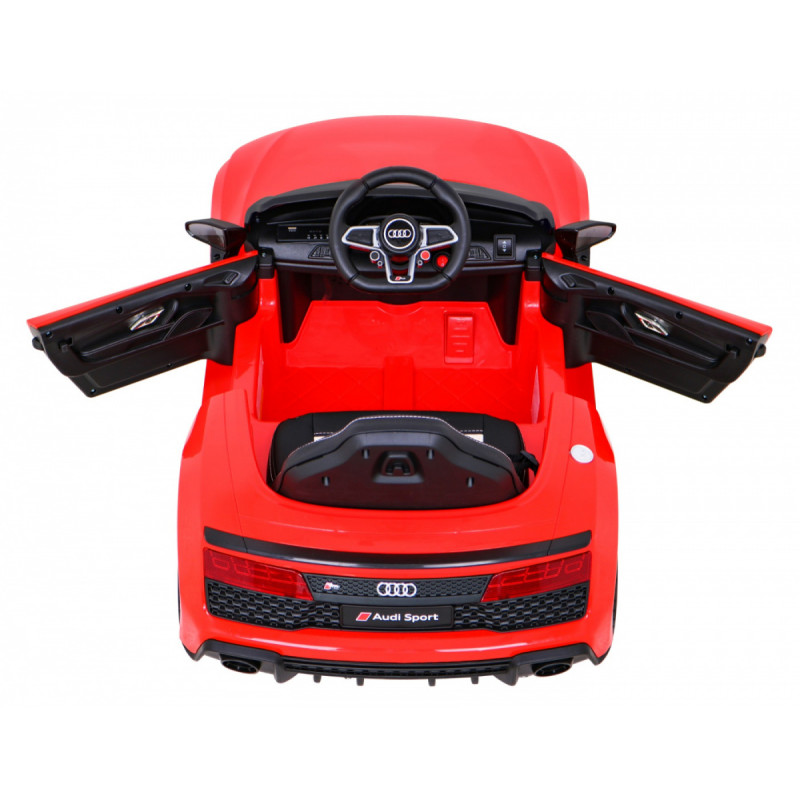 Audi R8 LIFT Samochodzik na akumulator Czerwony + Pilot + Koła EVA + MP3 + LED