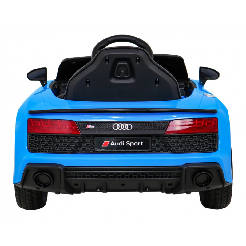 Audi R8 LIFT Samochodzik na akumulator Niebieski + Pilot + Koła EVA + MP3 + LED