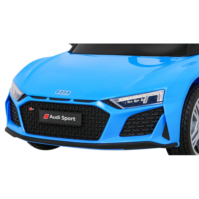 Audi R8 LIFT Samochodzik na akumulator Niebieski + Pilot + Koła EVA + MP3 + LED