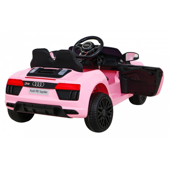 Audi R8 na akumulator dla dzieci Różowy + Pilot + EVA + Wolny Start + MP3 LED