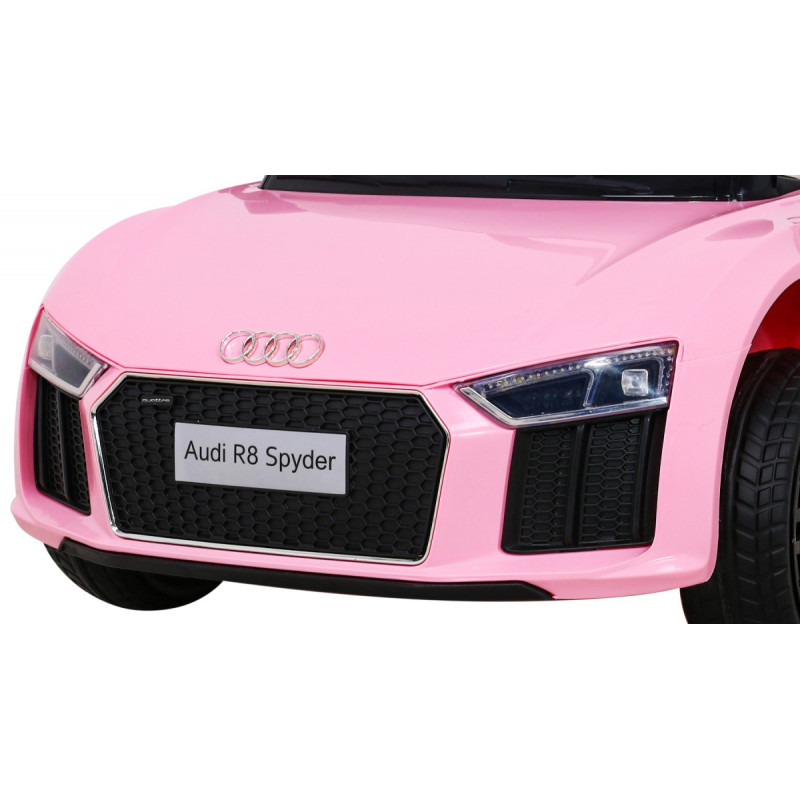 Audi R8 na akumulator dla dzieci Różowy + Pilot + EVA + Wolny Start + MP3 LED