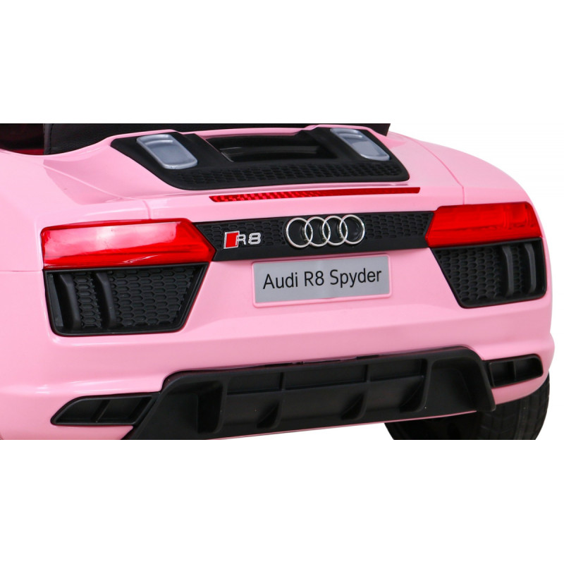 Audi R8 na akumulator dla dzieci Różowy + Pilot + EVA + Wolny Start + MP3 LED