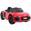 Audi R8 Spyder na akumulator Czerwony + Pilot + EVA + Wolny Start + Radio MP3 + LED Audi R8 Spyder na akumulator Czerwony + Pilot + EVA + Wolny Start + Radio MP3 + LED