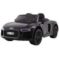 Audi R8 Spyder na akumulator Lakier Czarny + Pilot + EVA + Wolny Start + Radio MP3 + LED