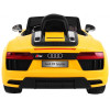 Audi R8 Spyder na akumulator Żółty + Pilot + EVA + Wolny Start + Radio MP3 + LED Audi R8 Spyder na akumulator Żółty + Pilot + EVA + Wolny Start + Radio MP3 + LED
