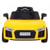 Audi R8 na akumulator dla dzieci Żółty + Pilot + EVA + Wolny Start + MP3 LED