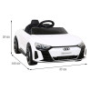 Audi RS E-Tron GT na akumulator Biały + Pilot + Napęd 4x4 + Radio MP3 + LED + EVA