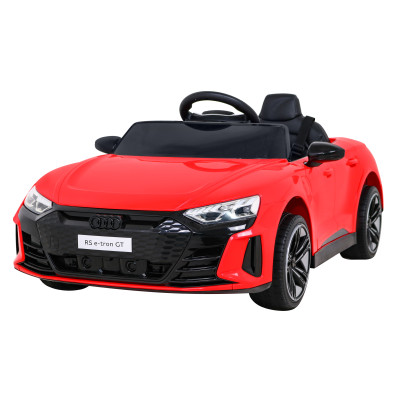 Audi RS E-Tron GT na akumulator Czerwony + Pilot + Napęd 4x4 + Radio MP3 + LED + EVA