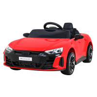 Audi RS E-Tron GT na akumulator Czerwony + Pilot + Napęd 4x4 + Radio MP3 + LED + EVA