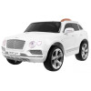 Auto na akumulator Bentley Bentayga dla dzieci Biały + Koła EVA + Radio MP3 + Pilot