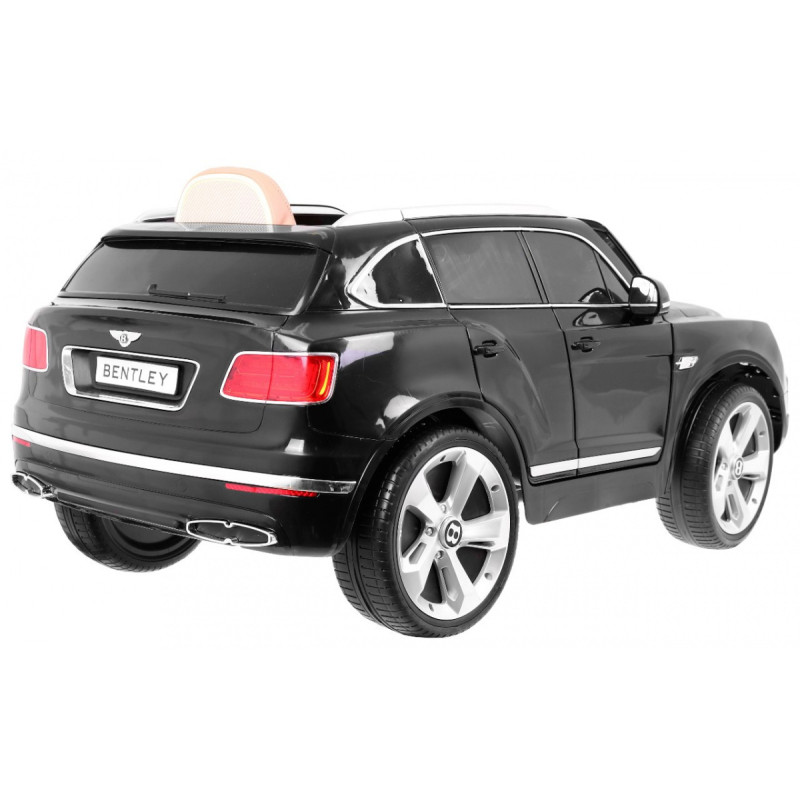 Auto na akumulator Bentley Bentayga dla dzieci Czarny + Koła EVA + Radio MP3 + Pilot