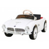 Autko BMW 507 Retro elektryczne dla dzieci Biały + Audio LED + Pilot + Ekoskóra + EVA + Wolny Start