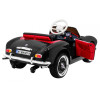 Autko BMW 507 Retro elektryczne dla dzieci Czarny + Audio LED + Pilot + Ekoskóra + EVA + Wolny Start