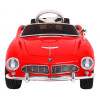 Autko BMW 507 Retro elektryczne dla dzieci Czerwony + Audio LED + Pilot + Ekoskóra + EVA + Wolny Start