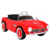 Autko BMW 507 Retro elektryczne dla dzieci Czerwony + Audio LED + Pilot + Ekoskóra + EVA + Wolny Start