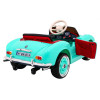 Autko BMW 507 Retro elektryczne dla dzieci Zielony + Audio LED + Pilot + Ekoskóra + EVA + Wolny Start