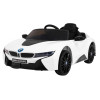 BMW I8 Lift Auto na akumulator Biały + Pilot + Wolny Start + 3-pkt pasy + MP3 USB + LED