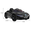 BMW I8 Lift Auto na akumulator Czarny + Pilot + Wolny Start + 3-pkt pasy + MP3 USB + LED