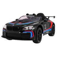 BMW M6 GT3 Auto na akumulator dla dzieci Czarny + Nawiew powietrza + Dźwięki MP3 Światła + Pilot