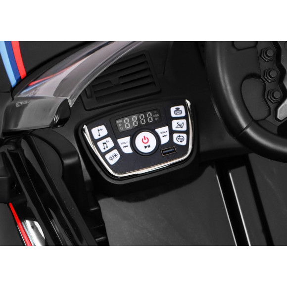 BMW M6 GT3 Auto na akumulator dla dzieci Czarny + Nawiew powietrza + Dźwięki MP3 Światła + Pilot