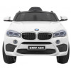 BMW X6M Elektryczne Autko dla dzieci Biały + Pilot + EVA + Wolny Start + Panel audio + LED