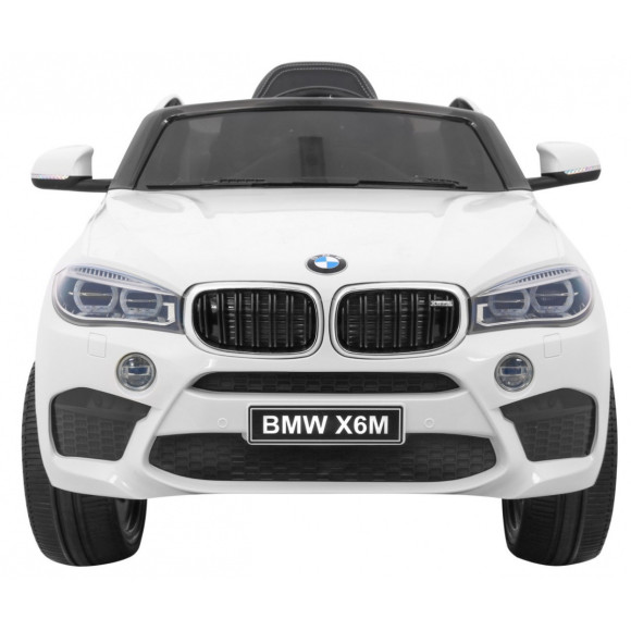 BMW X6M Elektryczne Autko dla dzieci Biały + Pilot + EVA + Wolny Start + Panel audio + LED