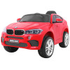 BMW X6M Elektryczne Autko dla dzieci Czerwony + Pilot + EVA + Wolny Start + Panel audio + LED